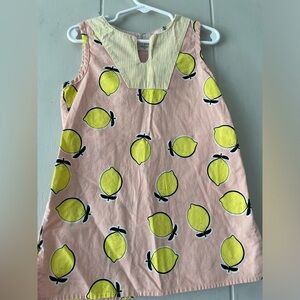 2 for $30 - Petit Peony Girls Lemon Stripped Dress Size 4